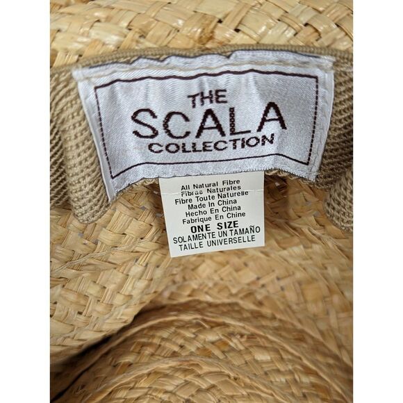 Scala Tan Straw Boat Hat for Women - Picture 4 of 4